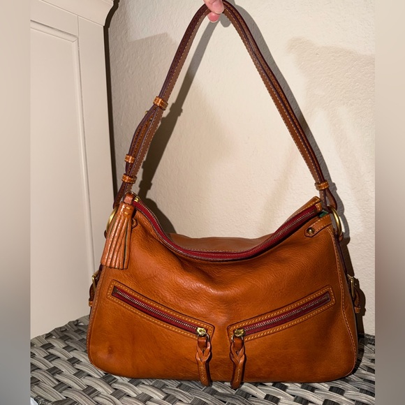 Dooney & Bourke Florentine Leather Medium Zip Hobo Shoulder Bag - Picture 5 of 16